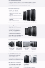 Datacentre Solutions – 19" Server Rack Cabinets & Infrastructure Systems